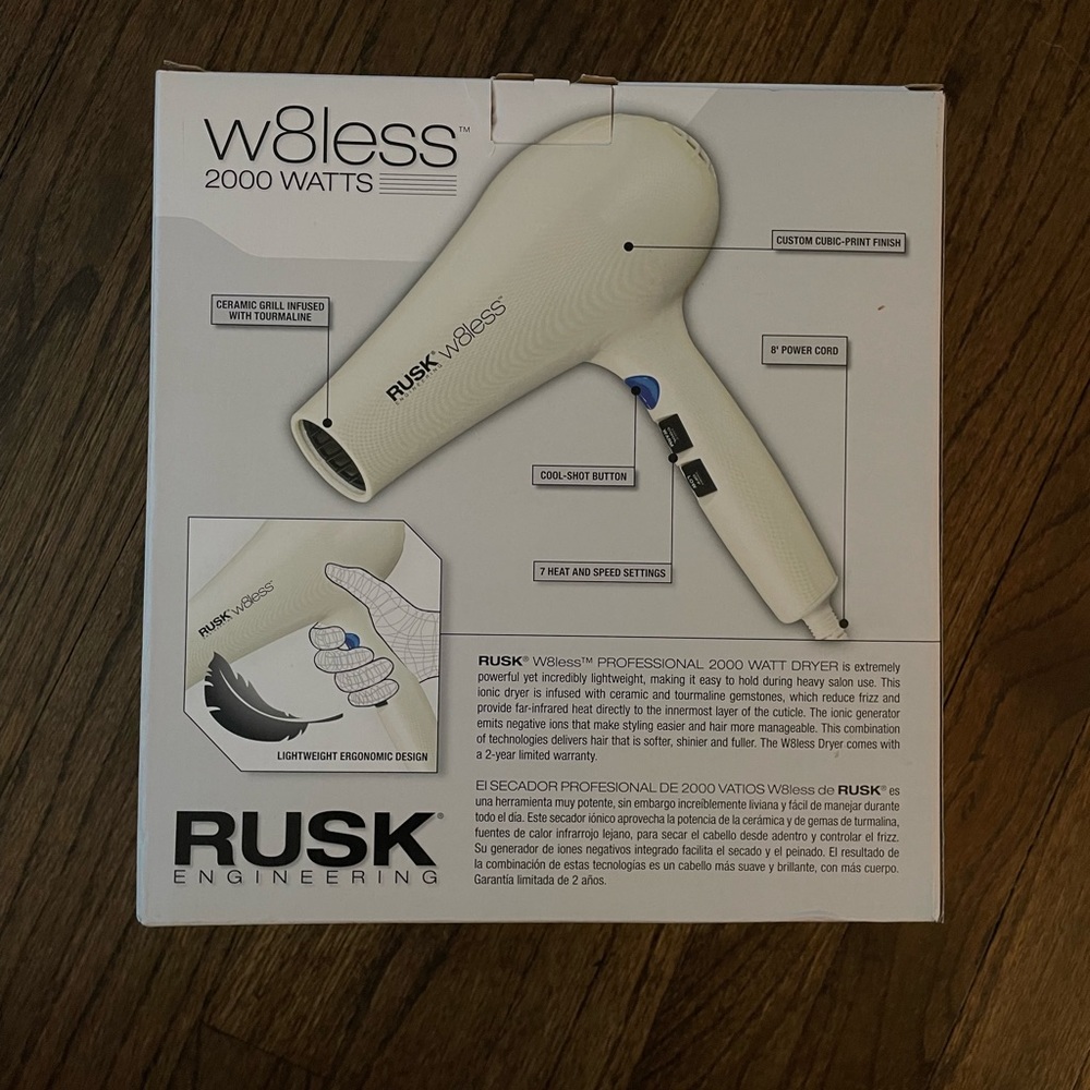 RUSK Engineering W8less Professional 2000 Watt Dryer